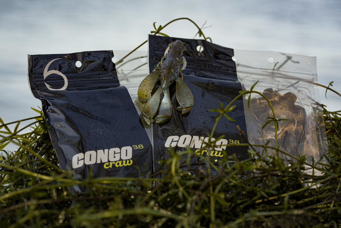 6th Sense – Congo Craw 3.8" – Creature Bait – Bass Fishing – Customizable Appendages (5 per Pack) Made in The USA
