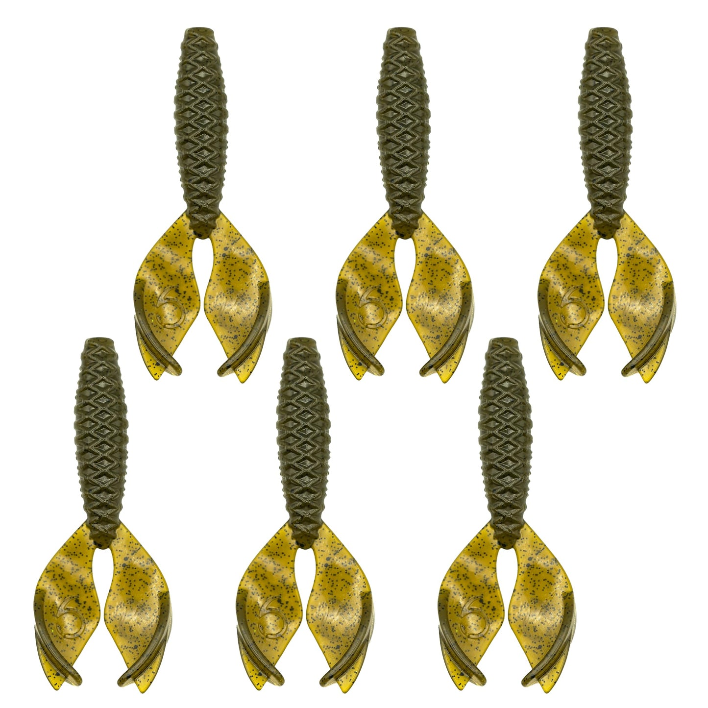 6th Sense - Bongo 3.7 - Soft Plastics Jig Trailer/Creature Bait - Bass Fishing (6 per Pack)