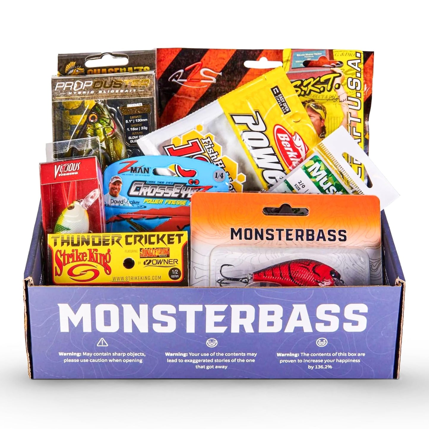 MONSTERBASS Fishing Mystery Box, Bass Fishing Kit - Best Lures Kit, Biggest & Best Tackle Mystery Box for Catching Smallmouth & Largemouth Bass