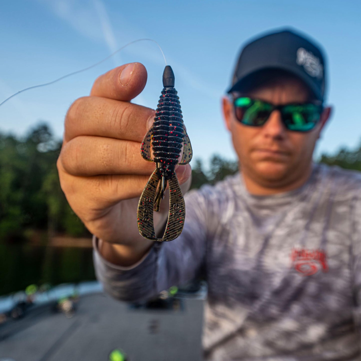 Strike King Rage Bug Fishing Lure, Soft Plastic Grub, Unique Design, Subtle Action