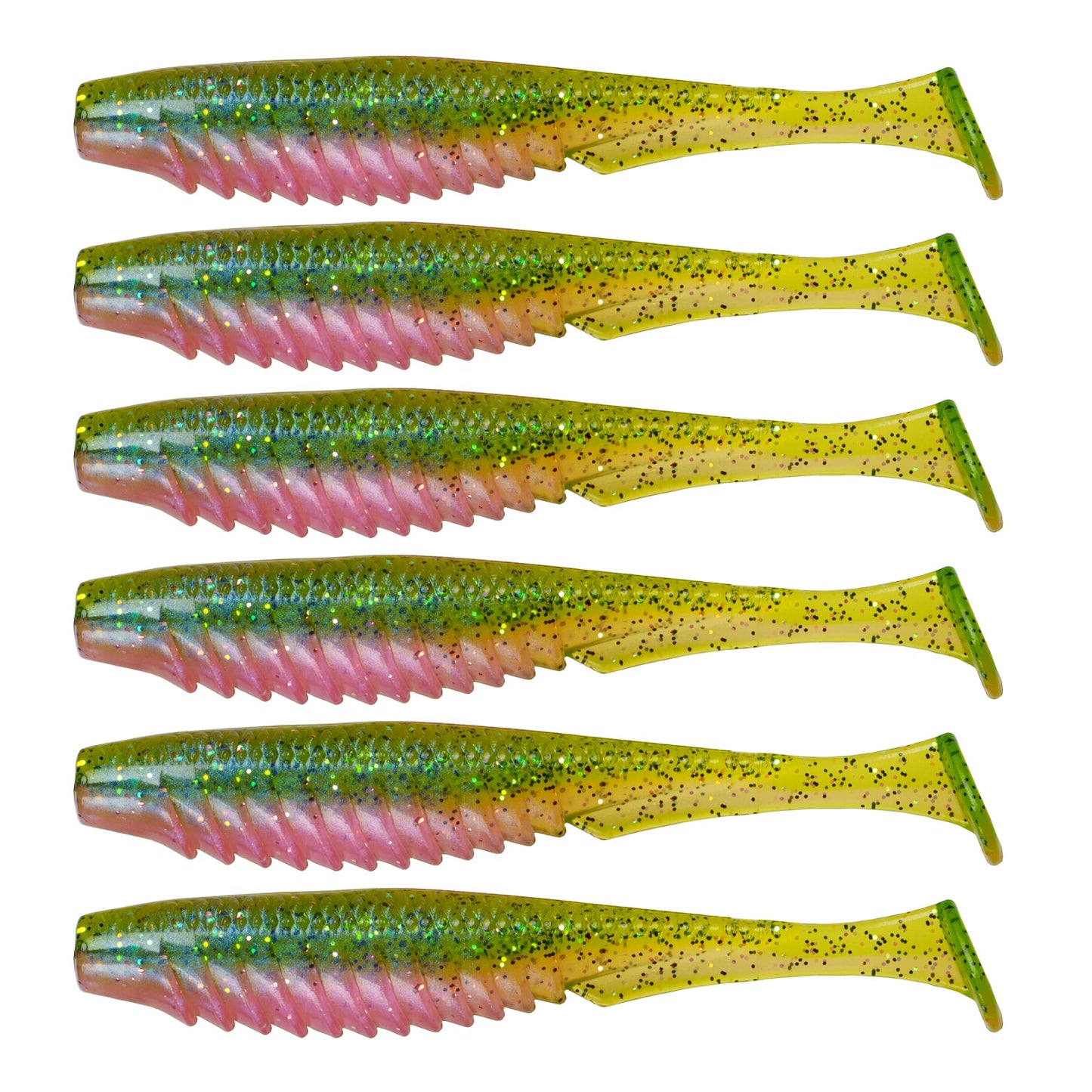 6th Sense – Party Paddle 4.3" – Saltwater Swimbait – Inshore Fishing – Redfish/Trout/Snook – Paddle Tail Soft Plastic