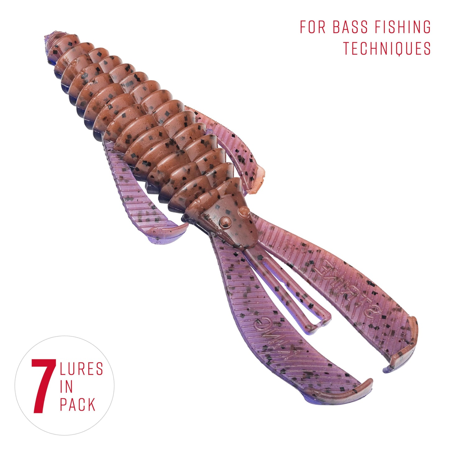 Strike King Rage Bug Fishing Lure, Soft Plastic Grub, Unique Design, Subtle Action