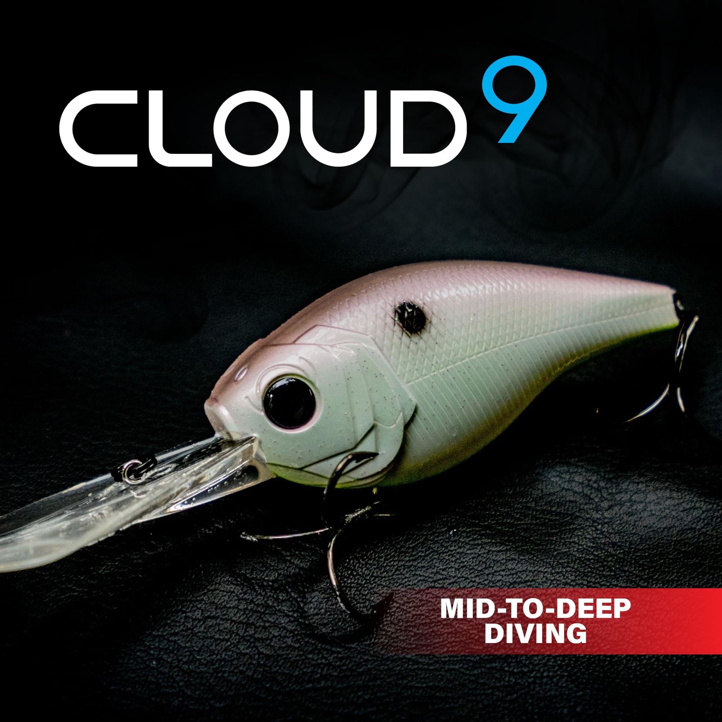 6th Sense – Cloud 9 Series Crankbait – Bass Fishing Lure with True Running Depths, Stabilized Action, Premium Paint, and Multiple Depth Models