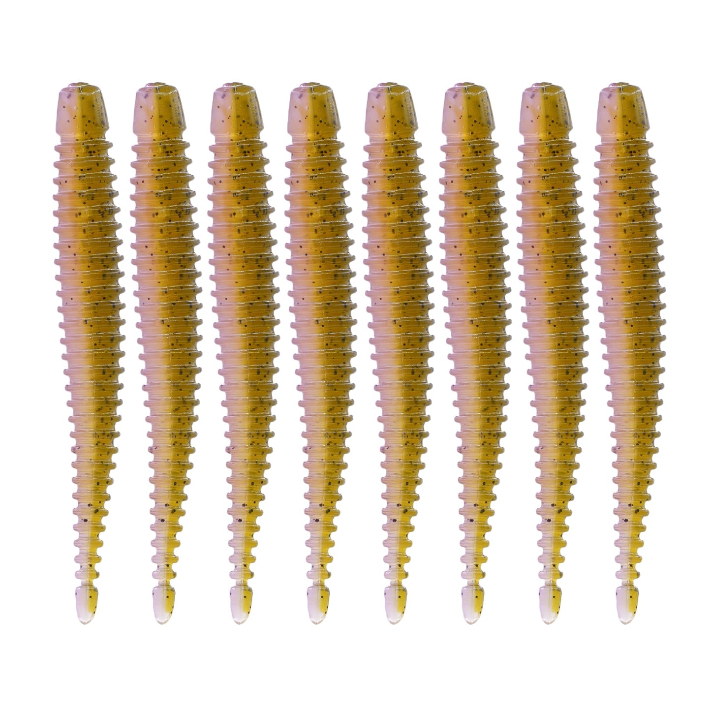 6th Sense – Boosa Ned 3.3 – Finesse Ned Worm – Bass Fishing – Ribbed Body Shimmy Tail – Divine Ned Jig Heads - Made in The USA