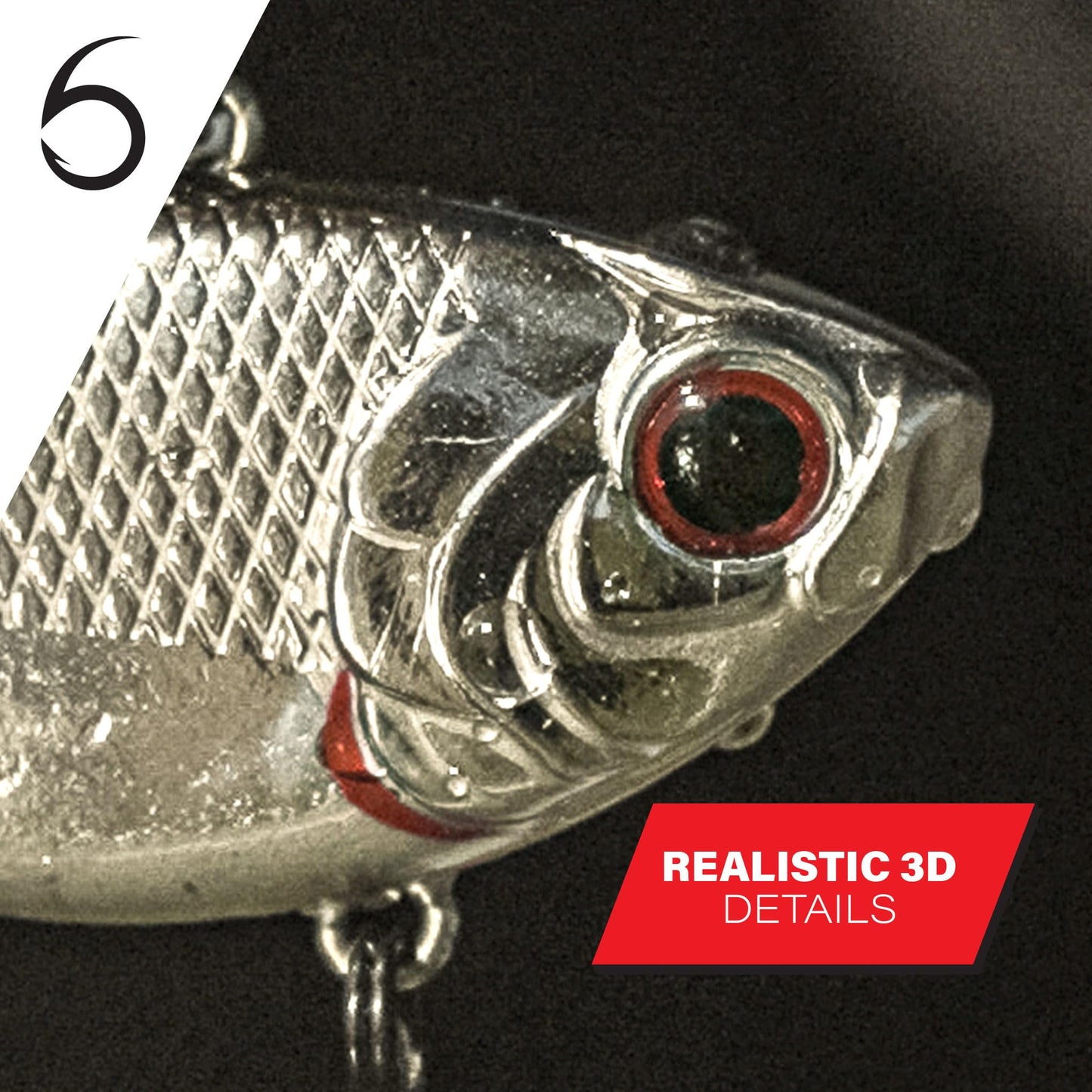 6th Sense Duke Lipless Crankbait – 55mm & 65mm Sizes – Tight Vibration, Loud Rattle for Bass Fishing – Finesse & Power Options