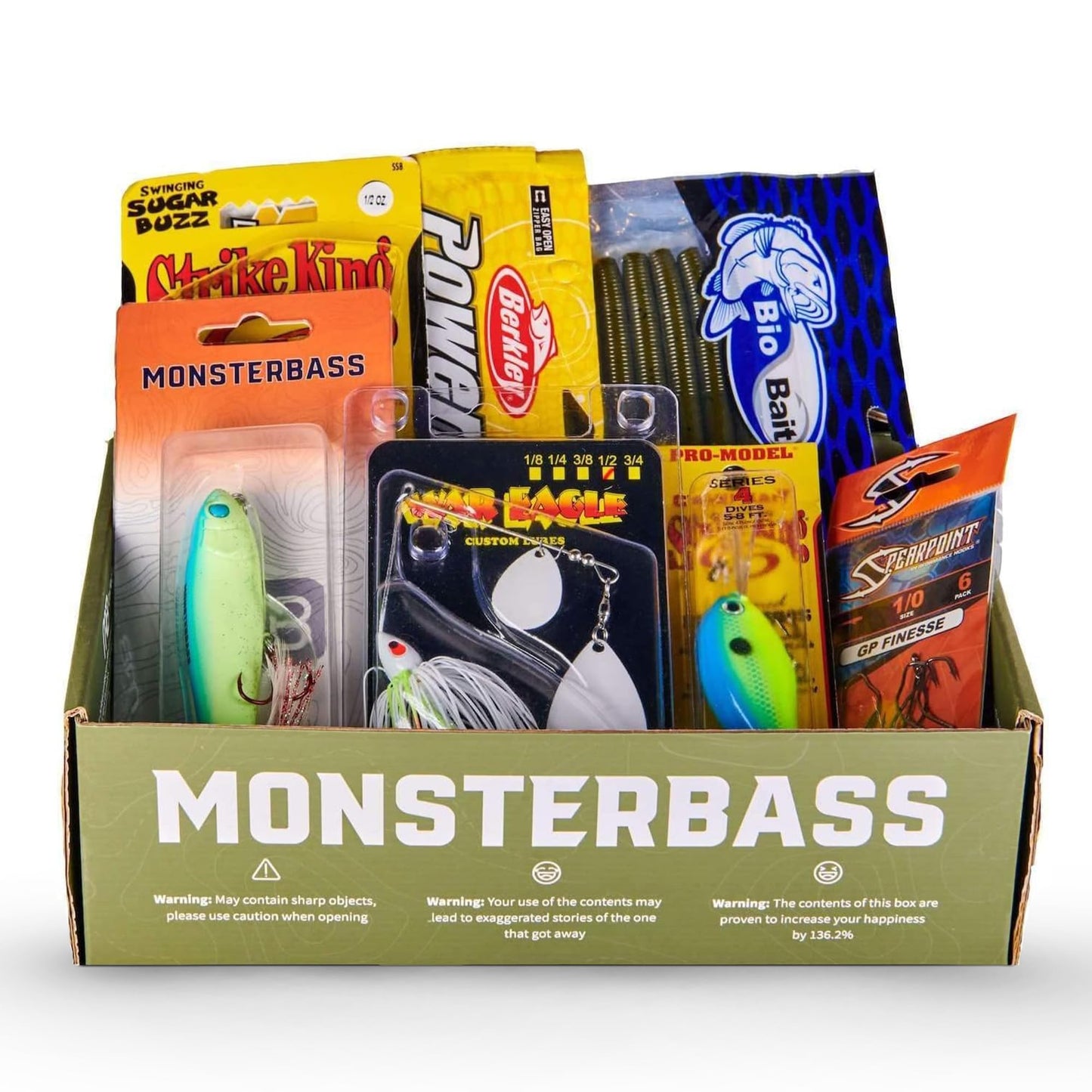 MONSTERBASS Fishing Mystery Box, Bass Fishing Kit - Best Lures Kit, Biggest & Best Tackle Mystery Box for Catching Smallmouth & Largemouth Bass
