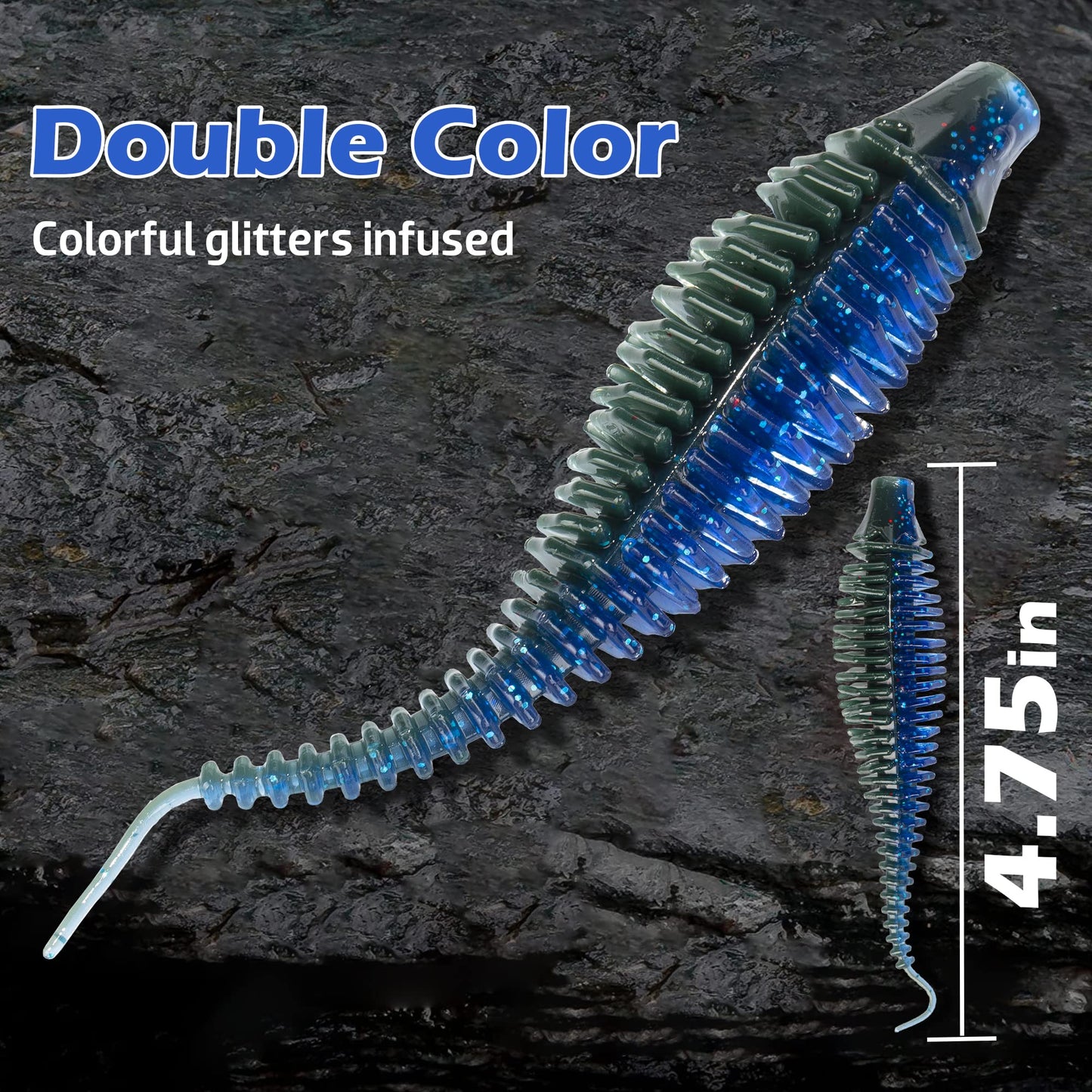 Finesse Ned Worms, TRD Baits Soft Plastic Fishing Lures