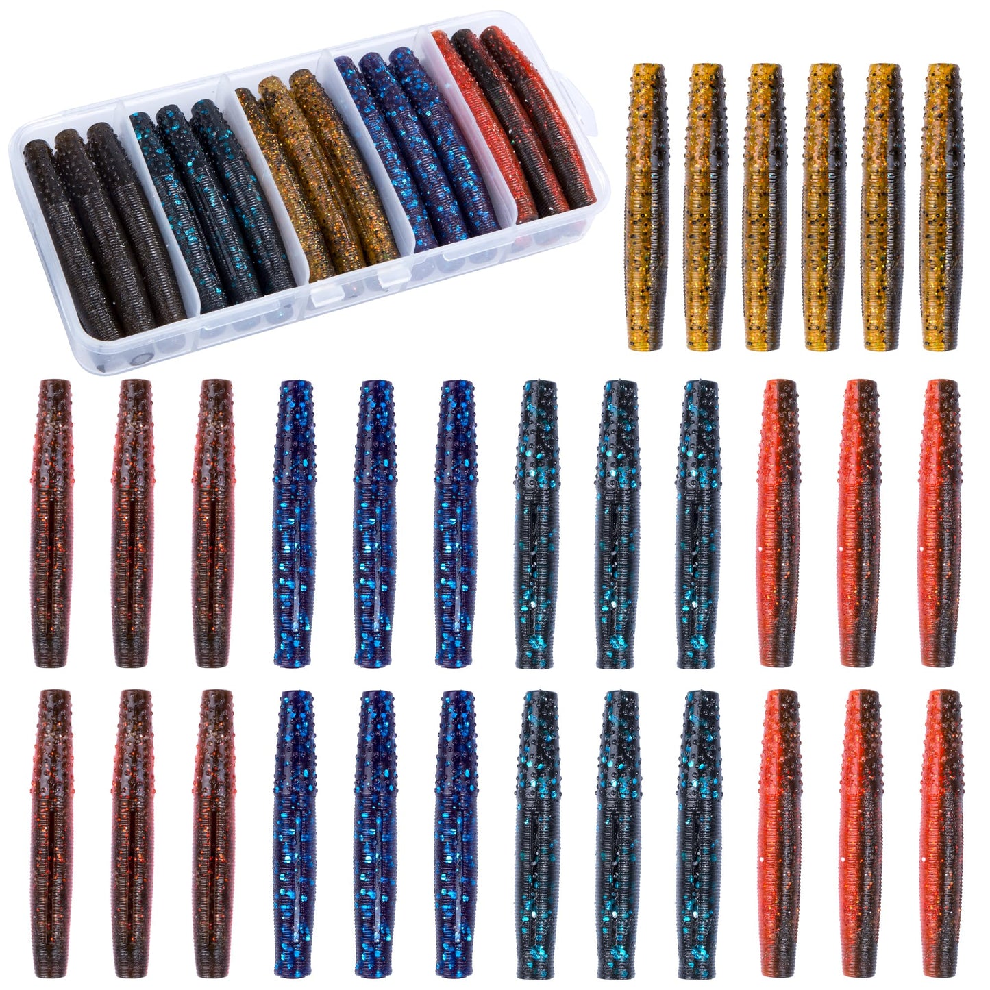 Finesse Ned Worms, TRD Baits Soft Plastic Fishing Lures
