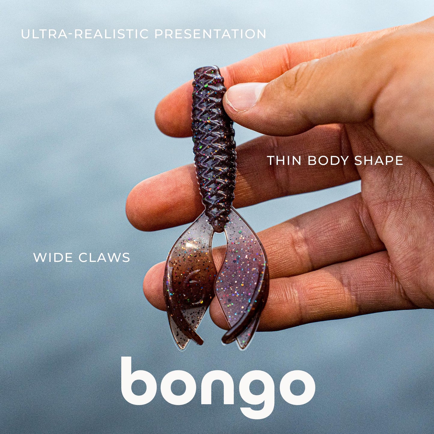 6th Sense - Bongo 3.7 - Soft Plastics Jig Trailer/Creature Bait - Bass Fishing (6 per Pack)