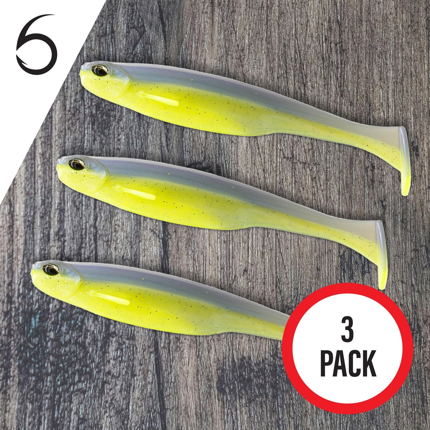 6th Sense – Whale Swimbait – Soft Paddle Tail Swimbait – Bass Fishing – Keel Belly Stabilizing Fins – Big Profile Tail Thump